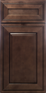 dark brown kitchen cabinet